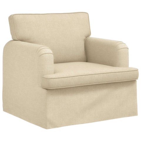 Sofa 2 pcs Kremowy Metal