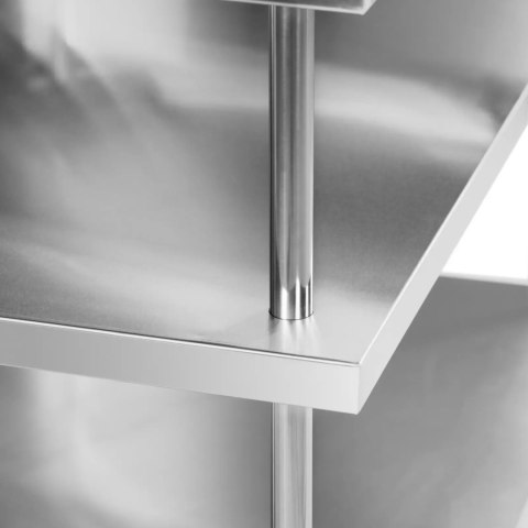 Stół blat barowy roboczy gastronomiczny z rantem 4 półki STAL 100 x 60 x 105 cm