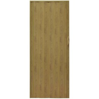 Drzwi harmonijkowe 001P-46G-90 jasny dąb mat G 90 cm