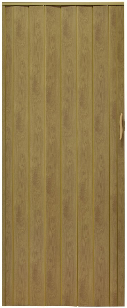 Drzwi harmonijkowe 001P-46G-90 jasny dąb mat G 90 cm