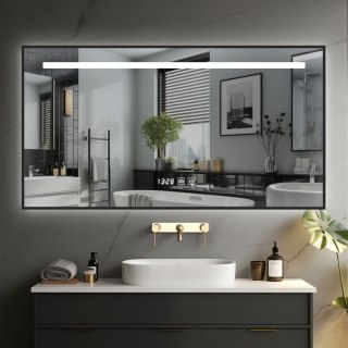 IREDA Lustro łazienkowe z oświetleniem LED, 100 x 75 cm