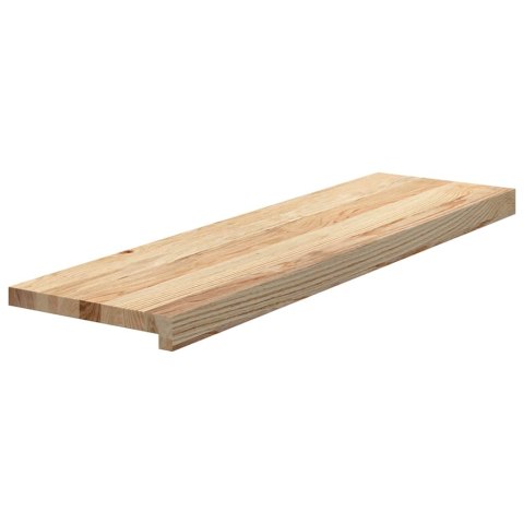 Stopnie schodowe, 16 szt. surowe 90x25x2cm lite drewno dębowe