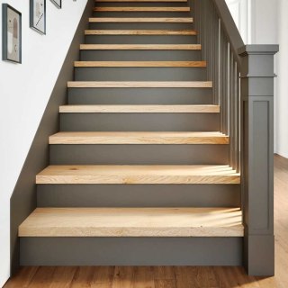 Stopnie schodowe, 20 szt. surowe 90x30x2cm lite drewno dębowe