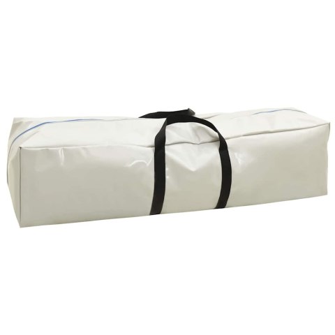 Mata gimnastyczna z pompką, 500x100x20 cm, PVC, niebieska