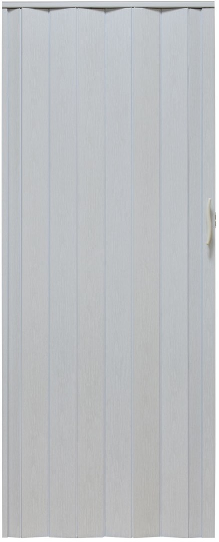 Drzwi harmonijkowe 001P-49-90 biały dąb mat 90 cm