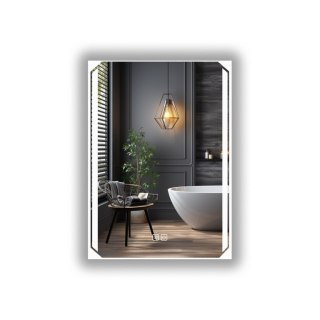 Lustro łazienkowe LED 80x60 cm z funkcją odparowania