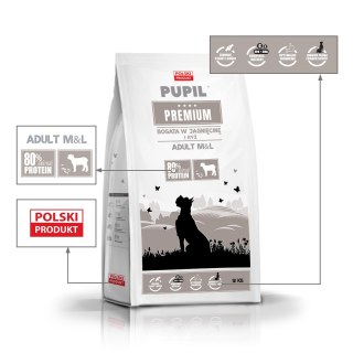 PUPIL PREMIUM M&L bogata w jagnięcinę 12kg