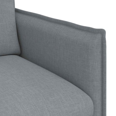 Sofa 120cm 2 pcs Jasnoszary Metal