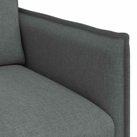 Sofa 140cm 2 pcs Ciemnoszary Metal