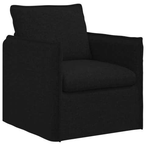 Sofa 140cm 2 pcs Czarny Metal