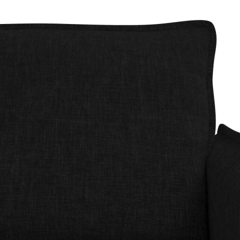 Sofa 140cm 2 pcs Czarny Metal