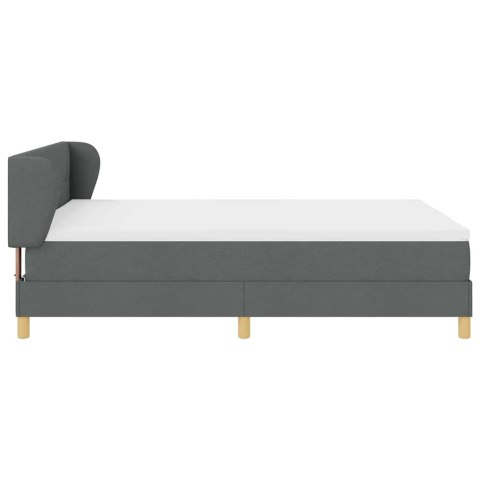 Łóżko sprężynowe z materacem Cream 90x200 cm Fabric z materacem