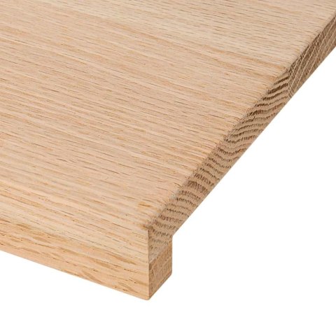 Stopnie schodowe, 12 szt. surowe 120x30x2cm lite drewno dębowe