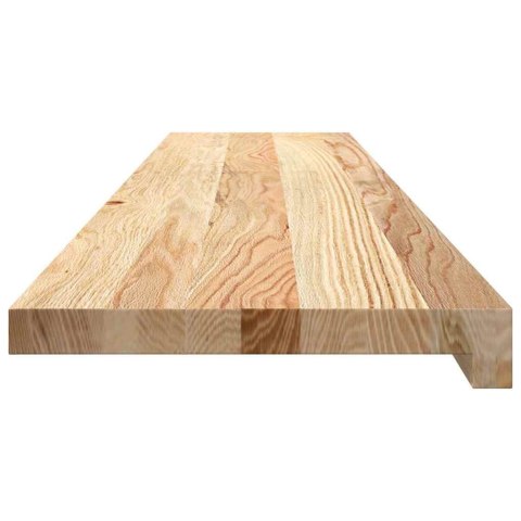 Stopnie schodowe, 8 szt., surowe 120x30x2 cm lite drewno dębowe