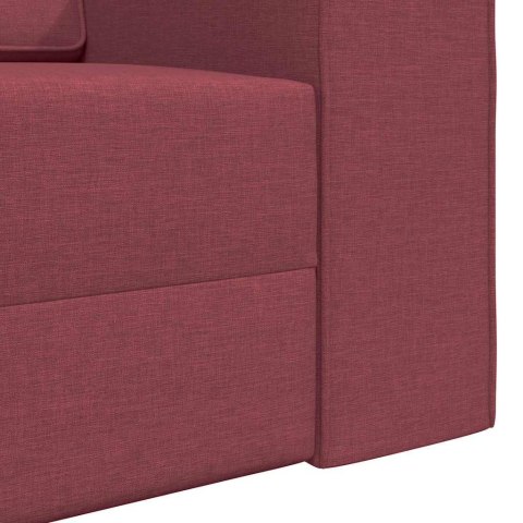 Sofa Bed 200cm Czerwone wino tkanina