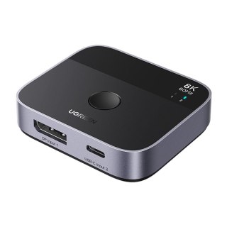 Switch / przełącznik 2w1 DisplayPort + USB-C Ugreen AW701, 2 in 1 out, 8K 60Hz