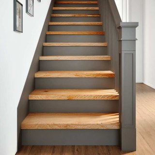 Stopnie schodowe, 16 szt. brązowe 80x25x2cm lite drewno dębowe
