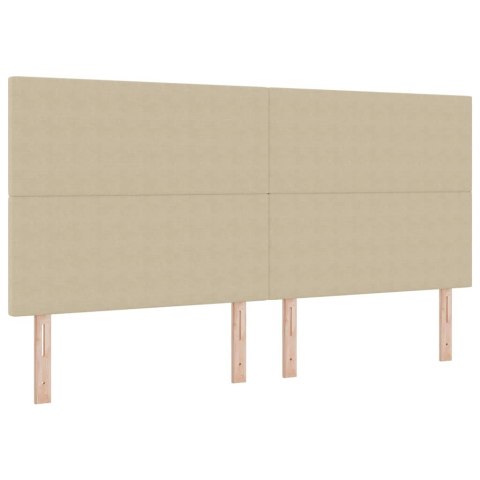 Łóżko z sprężyną LED Jasnoszary i biały. 200 x 200 cm