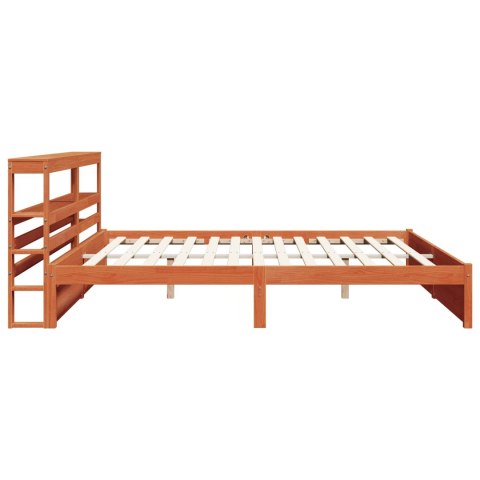 Ramka łóżka Woskowy Brąz 200 x 200 cm Lite drewno sosnowe