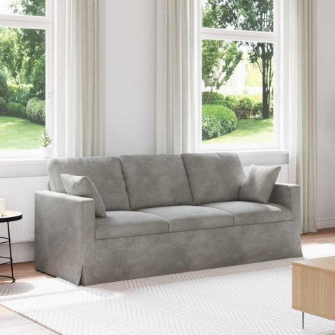 Sofa 180cm Jasnoszary Metal