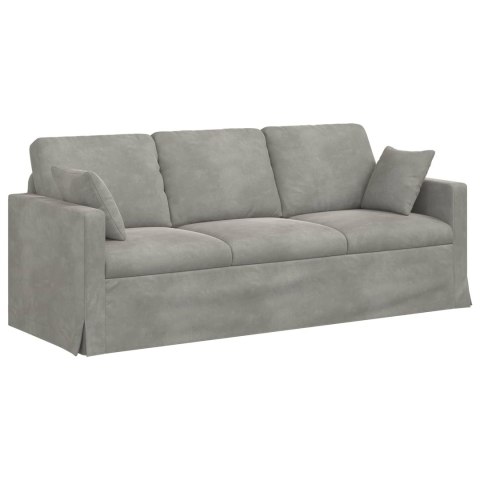 Sofa 180cm Jasnoszary Metal