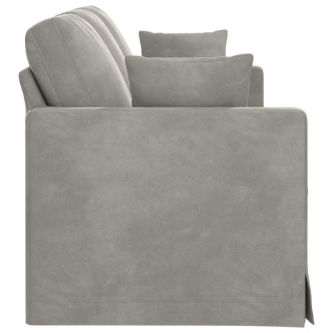 Sofa 180cm Jasnoszary Metal