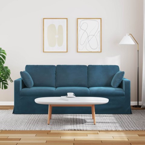 Sofa 180cm Niebieski Metal