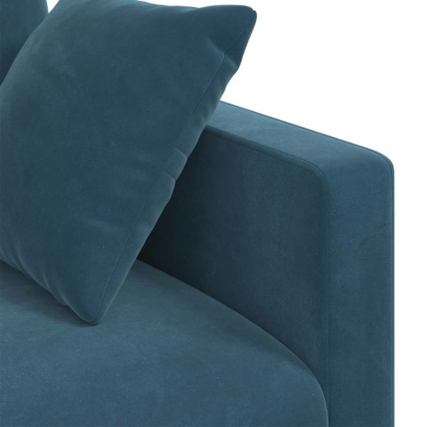 Sofa 180cm Niebieski Metal