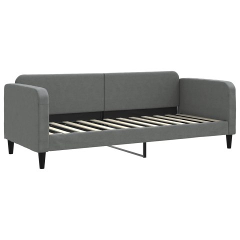 Sofa z materacem do spania, ciemnoszara, 80x200 cm, tkanina