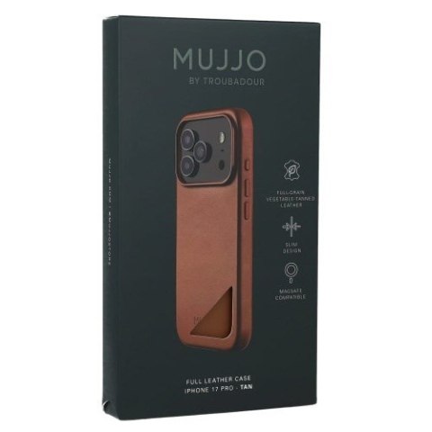 Etui skórzane do iPhone 17 Pro Tan Mujjo