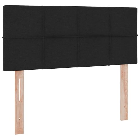 Łóżko z miejscem na przechowywanie i LED Czarny 120 x 200 cm
