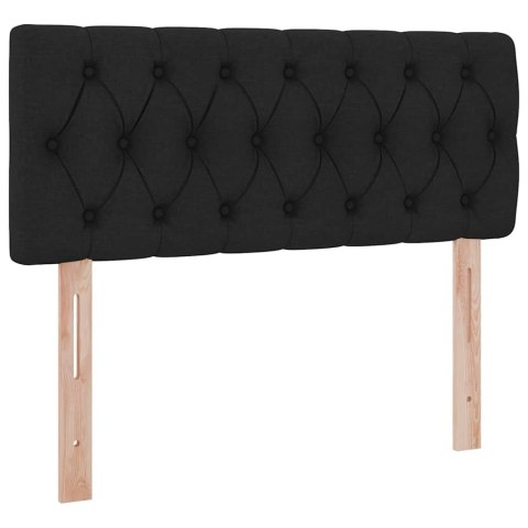 Łóżko z miejscem na przechowywanie i LED Czarny 120 x 200 cm