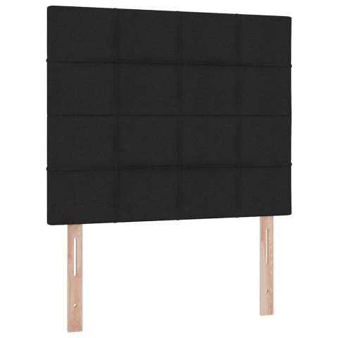 Łóżko z miejscem na przechowywanie i LED Czarny 120 x 200 cm