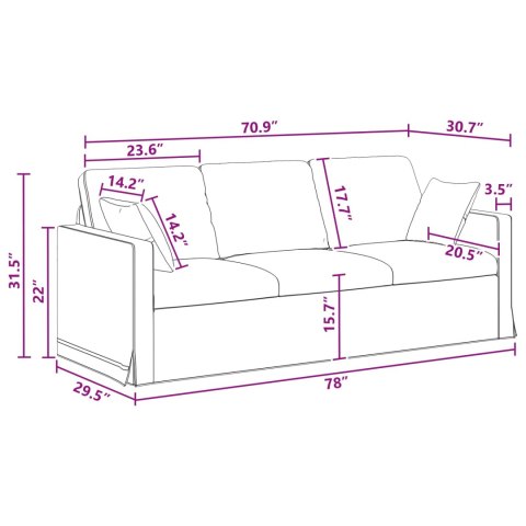Sofa Ciemnoszary