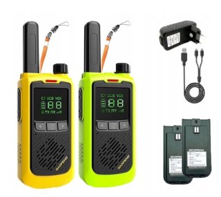 Krótkofalówka Baofeng BF-T17 żółta, 2 sztuki