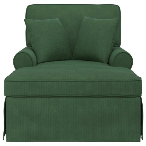 Chaise Lounge z Fartuszkiem Zielony dżungli 91 x 157 x 91 cm