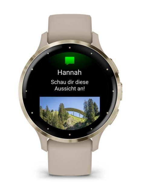 Zegarek sportowy Garmin Venu 3S AMOLED 41mm Beżowy