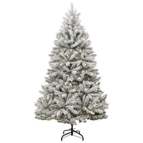 Sztuczna choinka Zielony i Biały 270 cm PVC i Metal