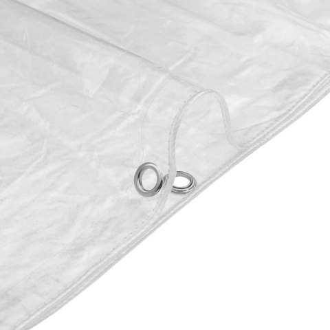 Przezroczysta plandeka z oczkami 6x12 m PVC