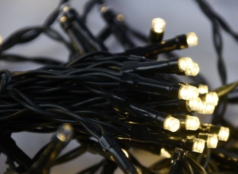 Świąteczny łańcuch LED 200 diod, ciepła biel, 8 pasm, IP44