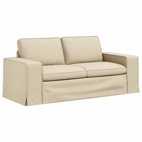 Sofa 2 pcs Kremowy