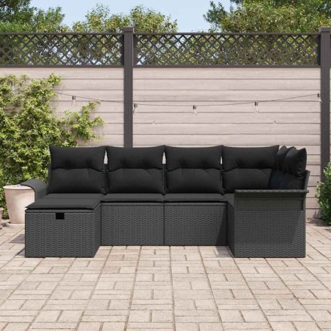 Zestaw Sof na Ogród z poduszką 6 pcs Polirattan