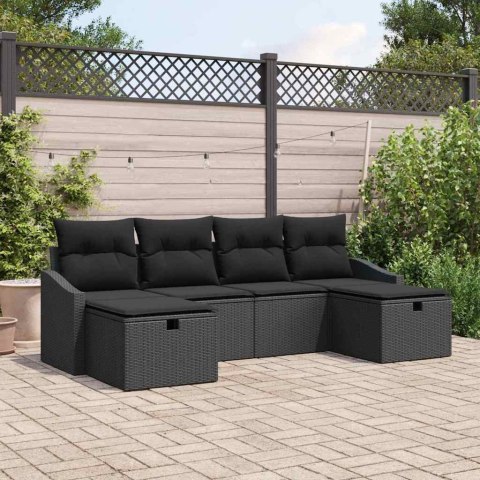 Zestaw Sof z poduszką 6 pcs polirattan