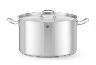 Garnek średni Kitchen Line z pokrywką 15 l śr. 320 x 190 mm - Hendi 836507