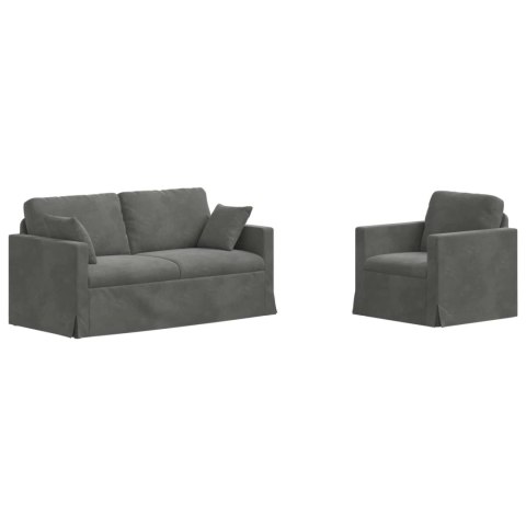 Sofa 2 pcs Ciemnoszary