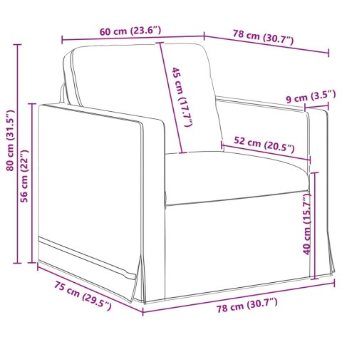 Sofa 2 pcs Czarny