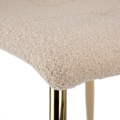 Krzesło boucle DENVER GOLD TEDDY beżowe