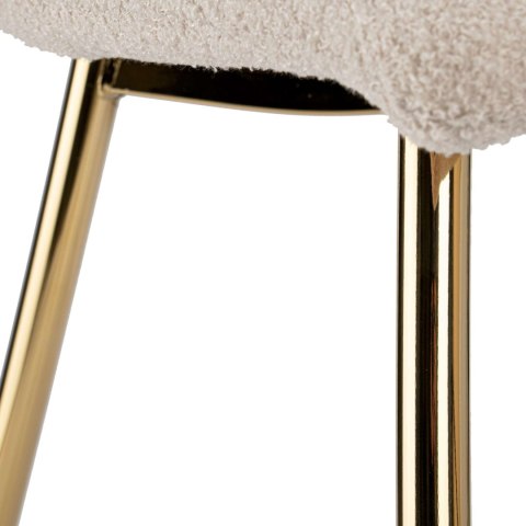 Krzesło boucle DENVER GOLD TEDDY beżowe