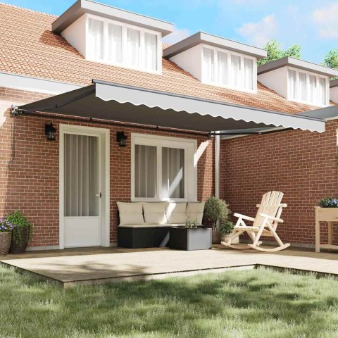 Rama markizy Antracyt 5 x 3 m Stal malowana proszkowo