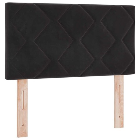 Łóżko sprężynowe z materacem Czarny 200 x 80 cm Poliester